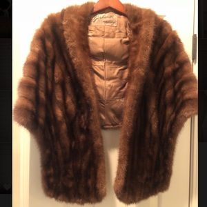 REAL Vintage Mink Stole Shawl